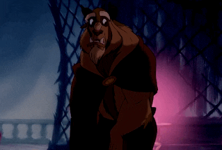 beauty and the beast facepalm GIF