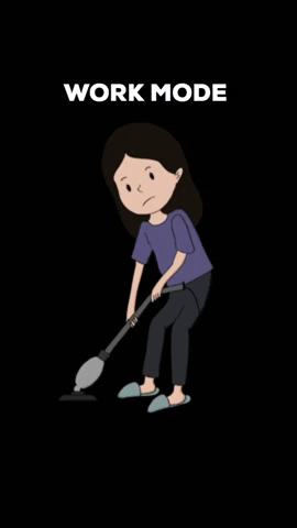 Fabillustraits work tired house cleaning deep clean GIF