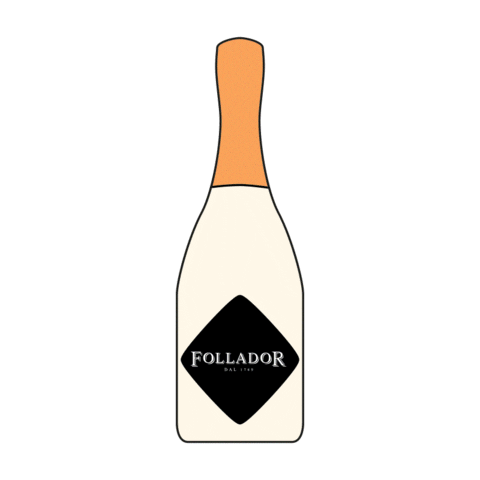 Wine Orange Sticker by Follador Prosecco