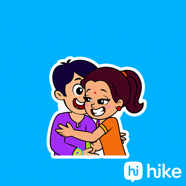 Raksha Bandhan Celebration Gif By Hike Sticker - Find & Share on GIPHY
