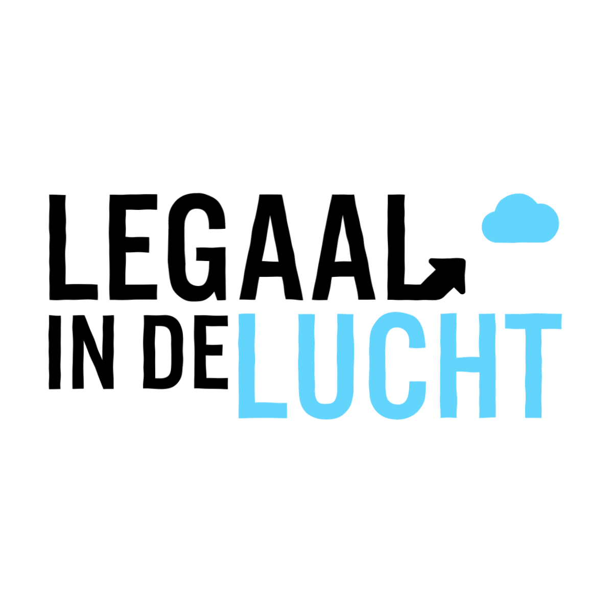 Legaal in de lucht Sticker