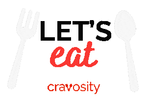 Lets Eat Eating Sticker by Cravosity