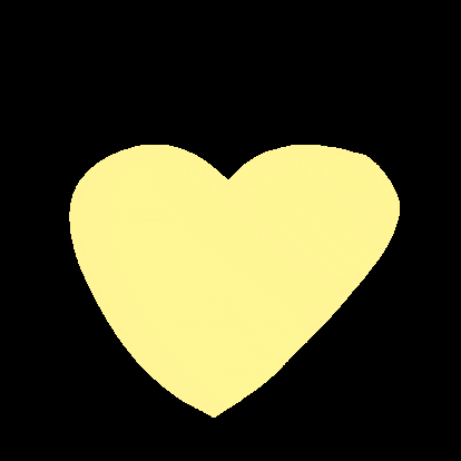 Graphicsby_nanny heart yellow aesthetic love heart GIF