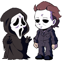 Scary Movie Halloween Sticker