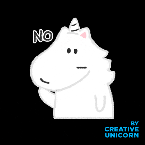 Idisagree No GIF by Creative Unicorn