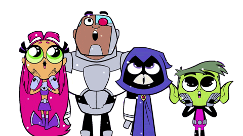 Teen Titans Go Wow Sticker by Cartoon Network EMEA for iOS & Android | GIPHY
