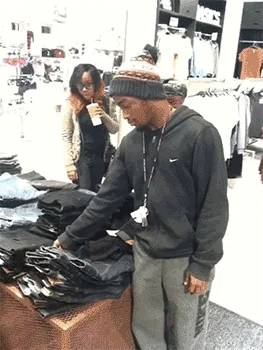 shocked shopping GIF