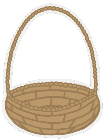 Oyster Mushrooms Basket Sticker