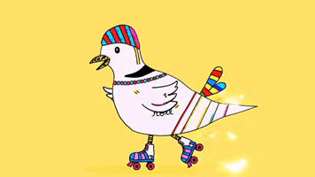 Happy Roller Derby GIF by Dovemania!