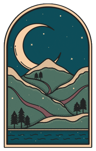Snowy Mountains Illustration GIF by Dresage
