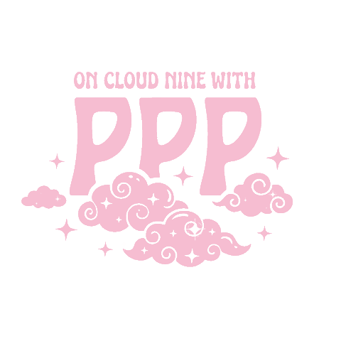 Pppcloudnine Sticker by Pink Palm Puff
