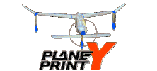 Y Sticker by planeprint