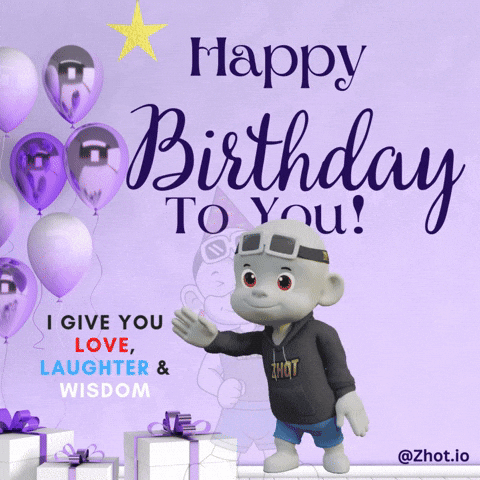 Happy Birthday GIF by Zhot