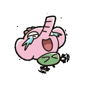 ピンク 笑う Sticker by PHADS