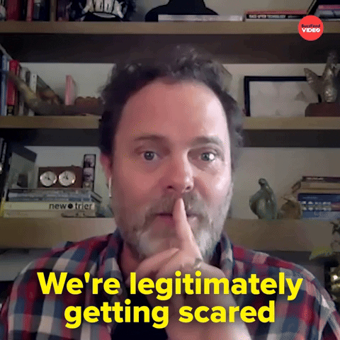Scared The Office GIF by BuzzFeed
