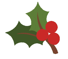 Christmas Holly Sticker by Erstwilder