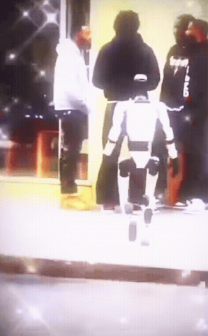 Robot Run Away GIF