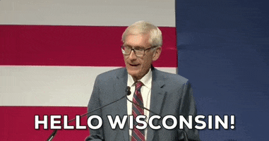 Victory Speech Wisconsin GIF by GIPHY News