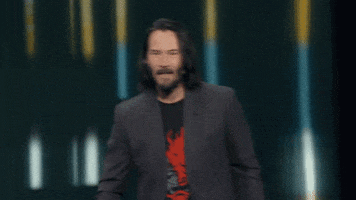 Check It Out Keanu Reeves GIF by MOODMAN