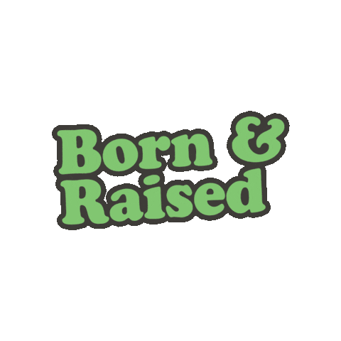Born And Raised Br Sticker by Dine Alone Records