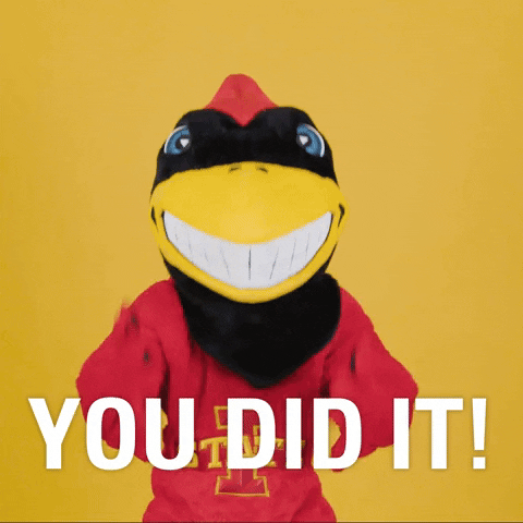 Way To Go Congrats GIF by Iowa State University Foundation