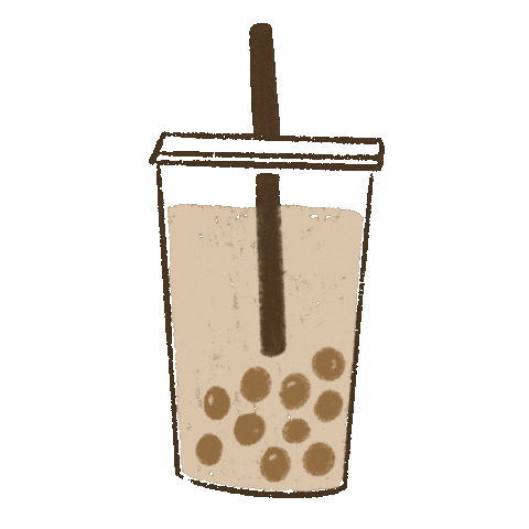 Boba Tea 珍珠奶茶 Sticker by Wunawoosa