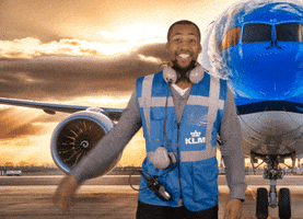 Royal Dutch Airlines Goodbye GIF by KLM