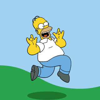Image result for homer excited gif