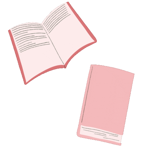 Pink Read Sticker by Eugeniedbart