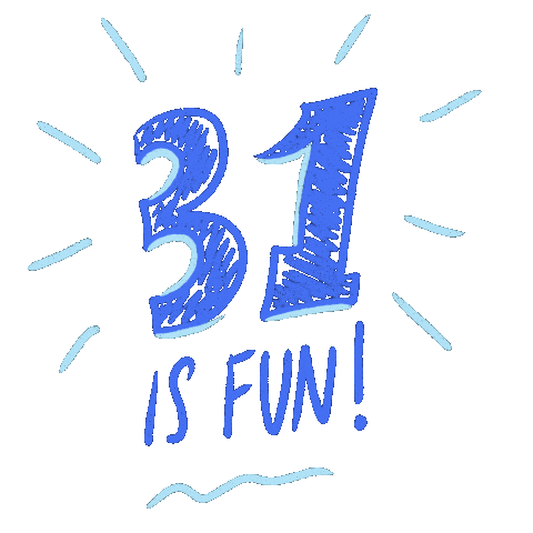 31St Birthday Sticker by Ari Doyle