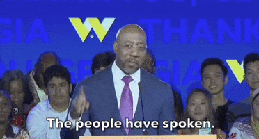 Warnock The People Have Spoken GIF by GIPHY News