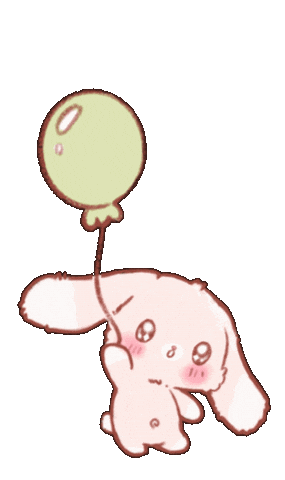 Bunny Fly Sticker