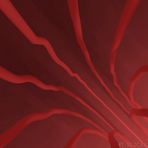 pislices loop 3d trippy red GIF