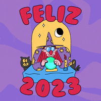 Happy New Year Wizard GIF by GIPHY Studios 2022