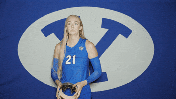 Celebration Queen GIF by BYU Cougars
