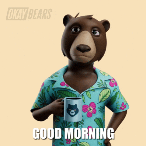 Good Morning GIF by Okay Bears