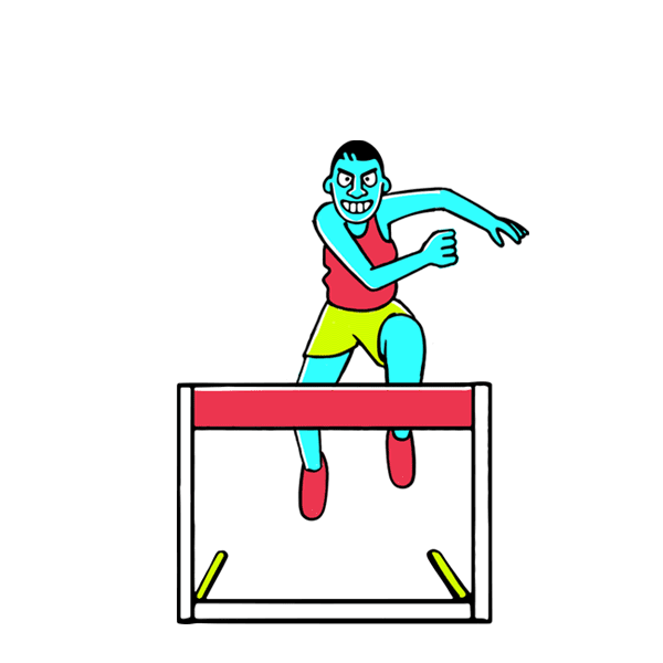 Track And Field Running Sticker by Olympic Channel for iOS & Android
