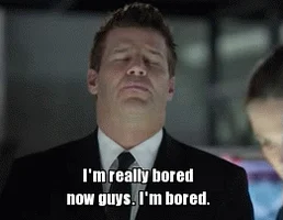 bored david boreanaz GIF