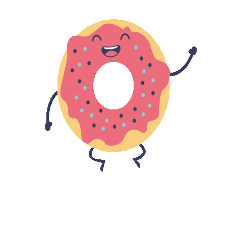 Donut Eating Sticker by Batchd