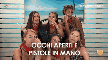 Pew Pew Lovers GIF by Love Island Italia