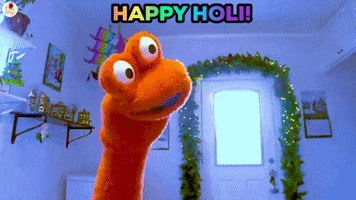 Happy Holi Festival GIF by The Fact a Day