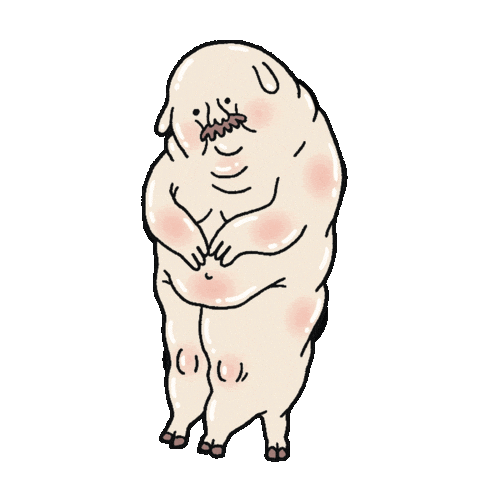 Awkward Blush Sticker by eszterke