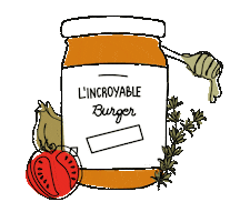 Burger Bio Sticker by Quintesens