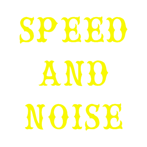 Speed And Noise Sticker by El Solitario