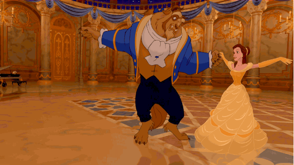 Image result for beauty and the beast gif