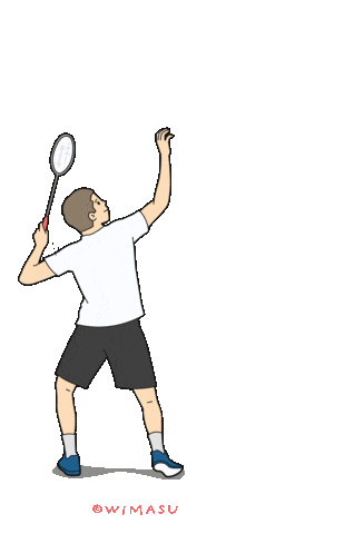 Badminton Smash Sticker by WIMASU