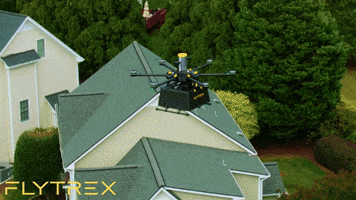 Flytrex-Aviation food delivery sky drone GIF