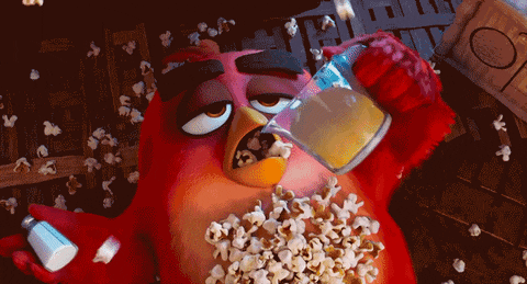 Snack Popcorn GIF by Angry Birds Movie - Find & Share on GIPHY