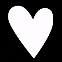 White Heart Love GIF