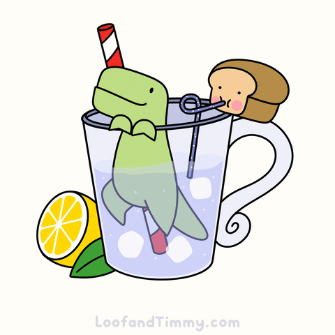 Relax Drink Up GIF by Loof and Timmy